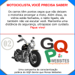 Campanha " Motociclista, você precisa saber! "
